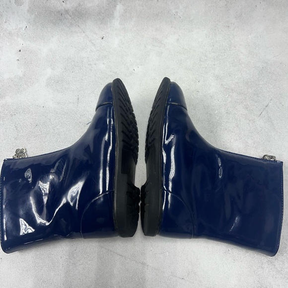 AOI sz 27 Age of Innocence navy blue glossy PU winter boots - Picture 7 of 14
